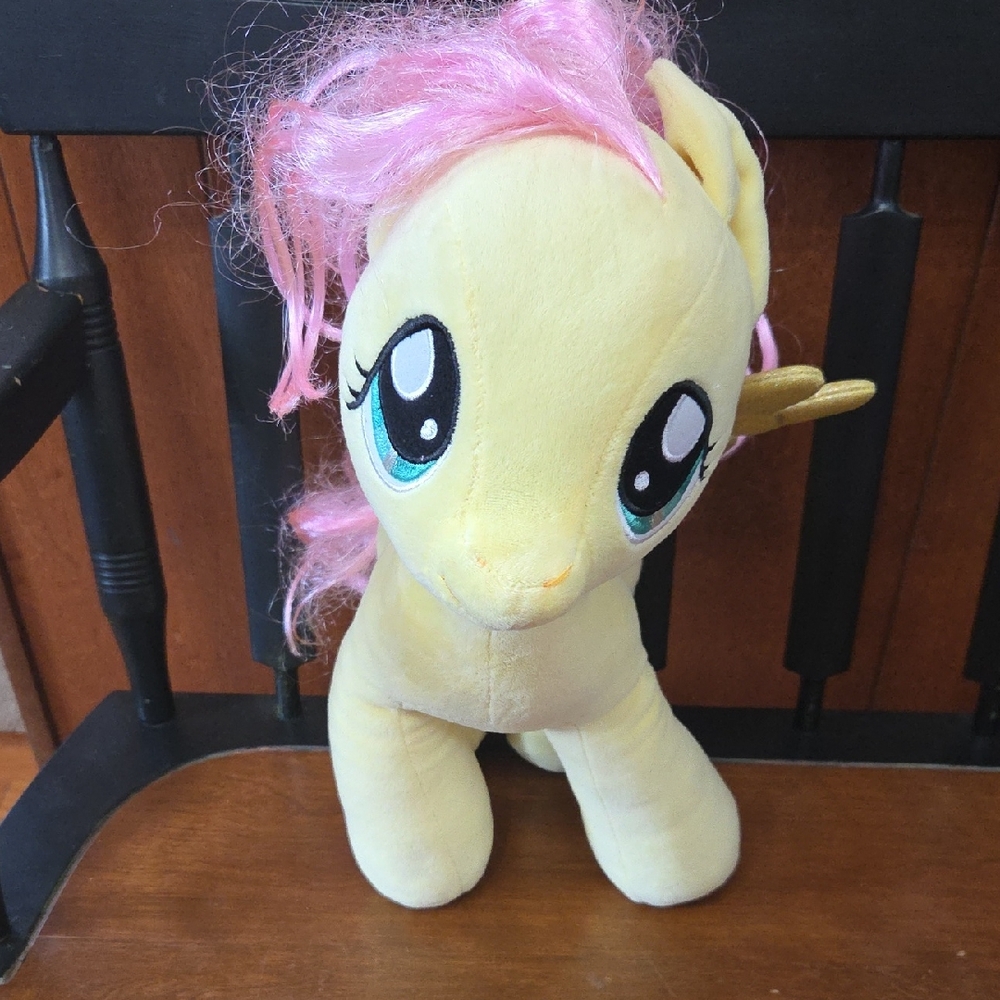 Build-A-Bear Yellow and Pink Plush Pony
